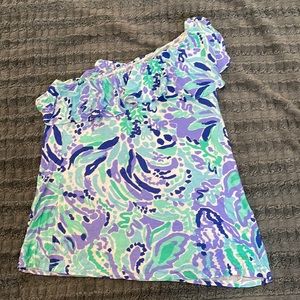 Women’s, Lily Pulitzer one shoulder top, good condition, size Medium